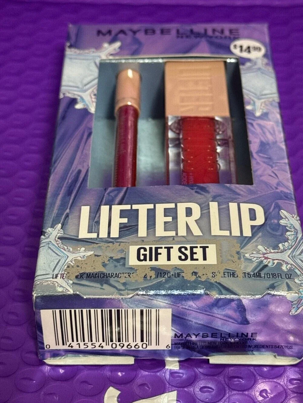 Maybelline Lifter Lip 2pc Set: Main Character Lip Liner Sweetheart Lip Gloss NEW